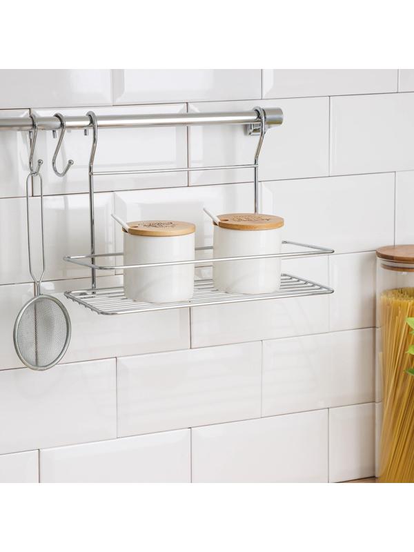 Рейлинговая система для кухни Tekno-tel, 6 предметов, цвет хром