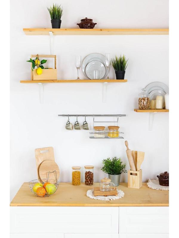 Рейлинговая система для кухни Tekno-tel, 6 предметов, цвет хром