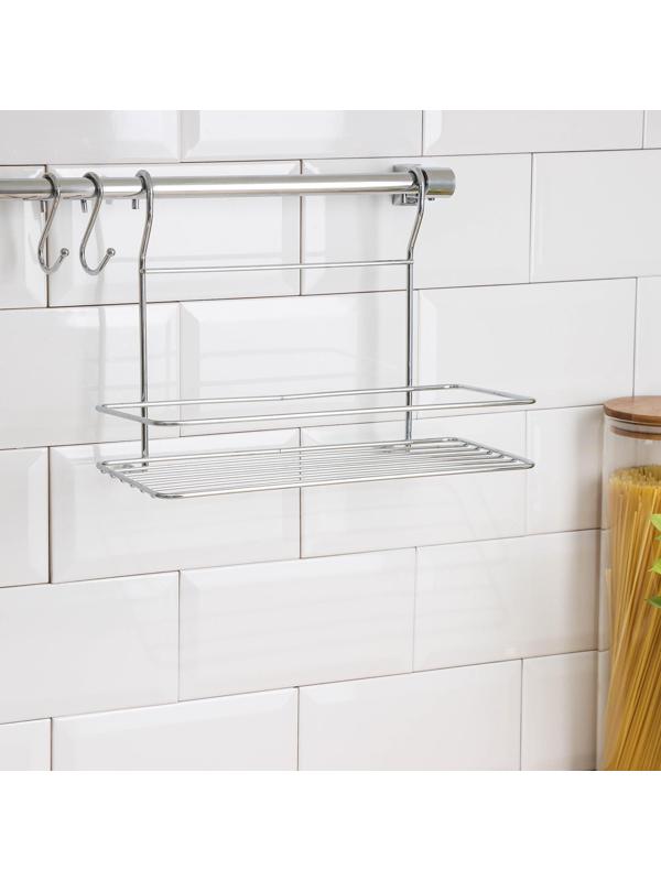 Рейлинговая система для кухни Tekno-tel, 6 предметов, цвет хром