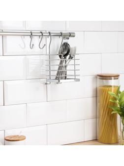 Рейлинговая система для кухни Tekno-tel, 6 предметов, цвет хром