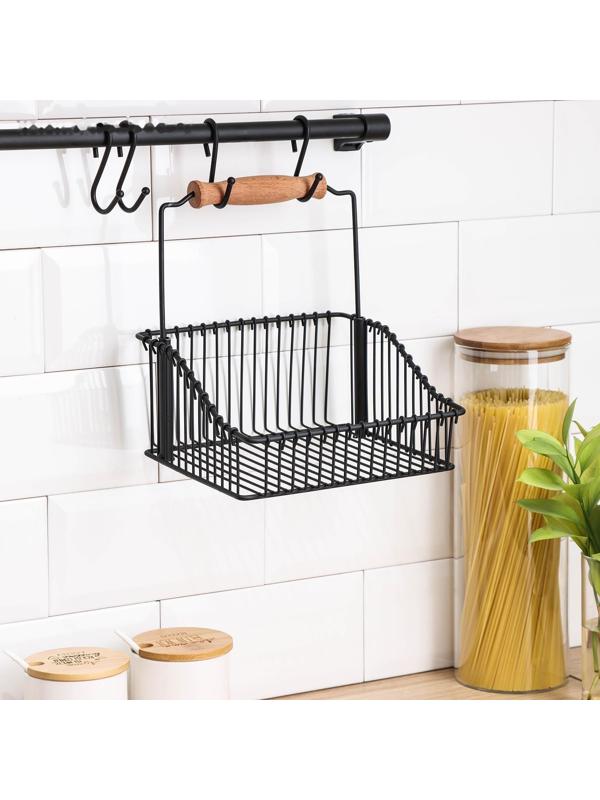 Рейлинговая система для кухни Tekno-tel Re'Black, 8 предметов, цвет чёрный