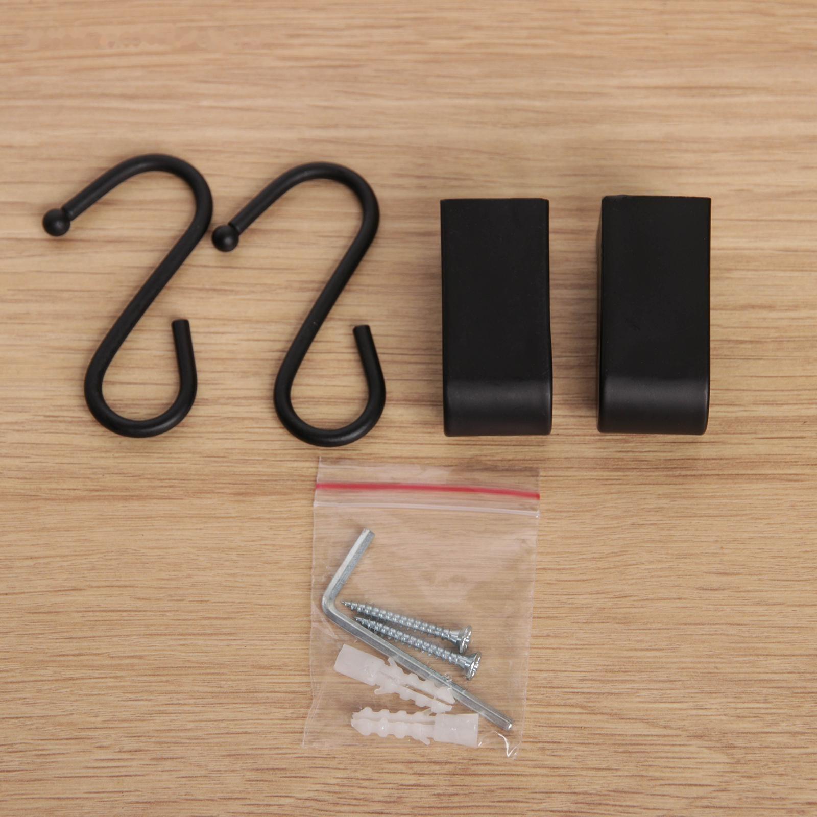 Рейлинговая система для кухни Tekno-tel Re'Black, 6 предметов, цвет чёрный