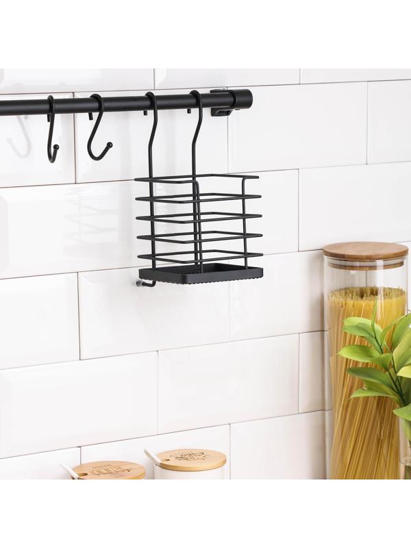 Рейлинговая система для кухни Tekno-tel Re'Black, 6 предметов, цвет чёрный