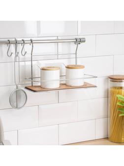 Рейлинговая система для кухни Tekno-tel, 7 предметов, цвет хром