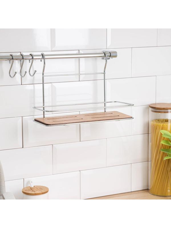 Рейлинговая система для кухни Tekno-tel, 7 предметов, цвет хром