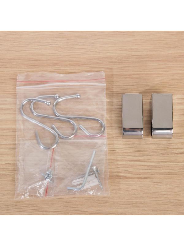 Рейлинговая система для кухни Tekno-tel, 7 предметов, цвет хром