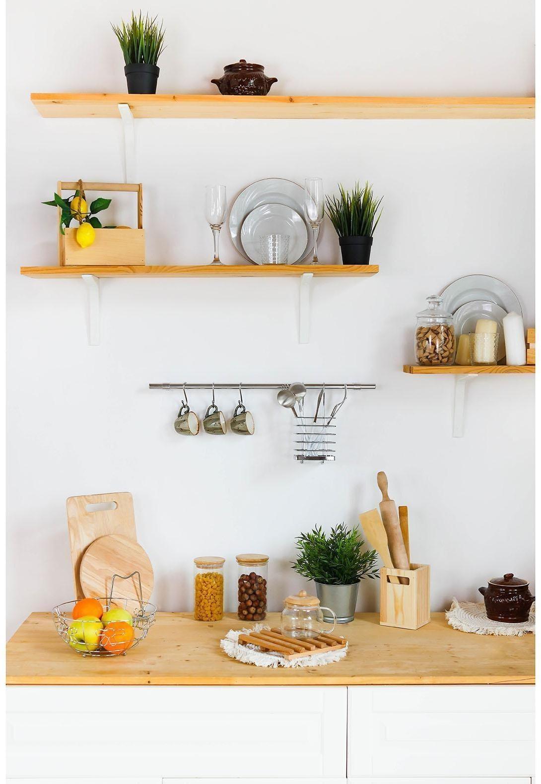 Рейлинговая система для кухни Tekno-tel, 7 предметов, цвет хром