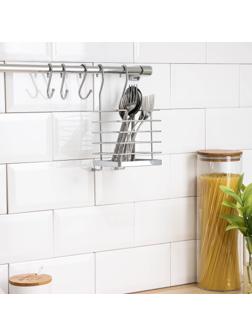 Рейлинговая система для кухни Tekno-tel, 7 предметов, цвет хром