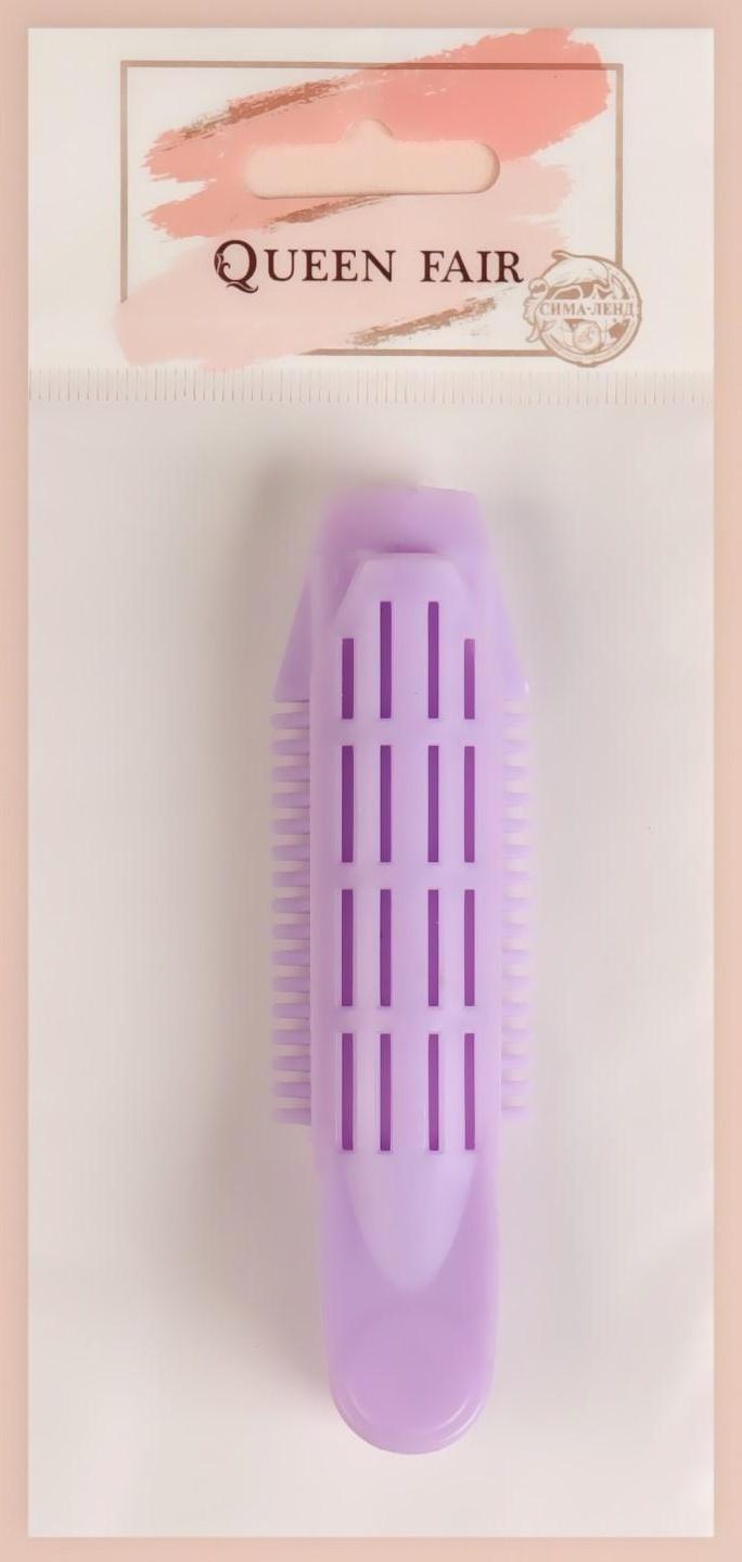 Бигуди-зажим для чёлки, d = 1,8 см, 10 см, цвет МИКС