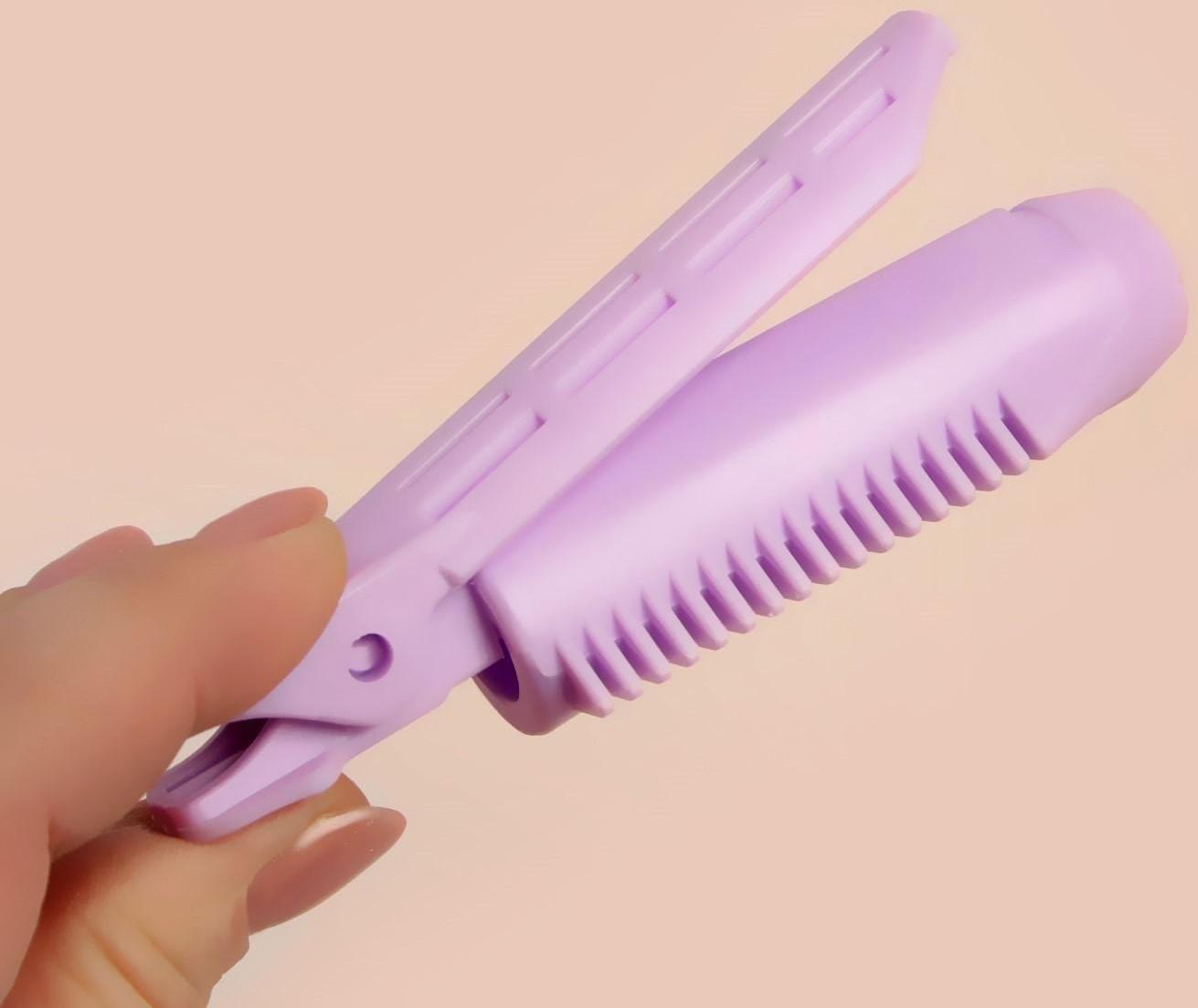 Бигуди-зажим для чёлки, d = 1,8 см, 10 см, цвет МИКС