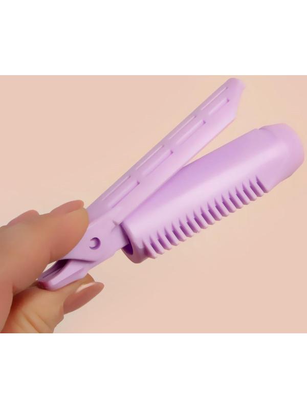 Бигуди-зажим для чёлки, d = 1,8 см, 10 см, цвет МИКС