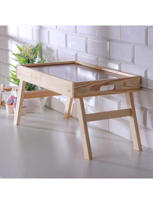 Столик для завтрака складной, 50×30см, с ручками