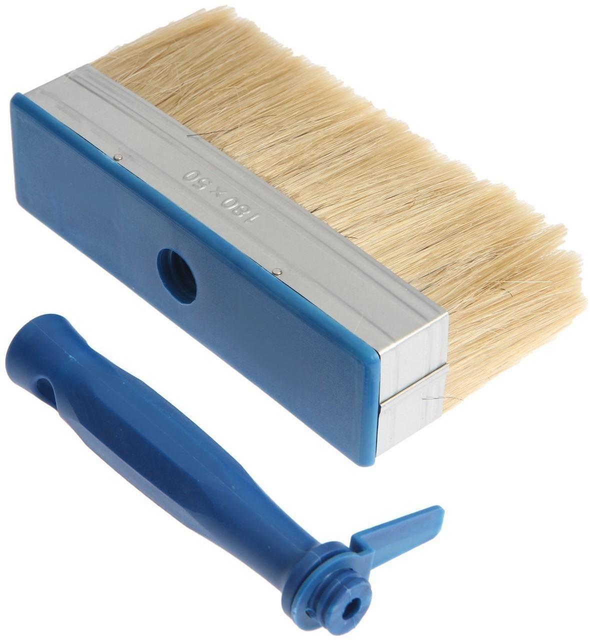 Кисть-макловица ТУНДРА, смешанная щетина, пластиковая рукоятка, 50х180 мм