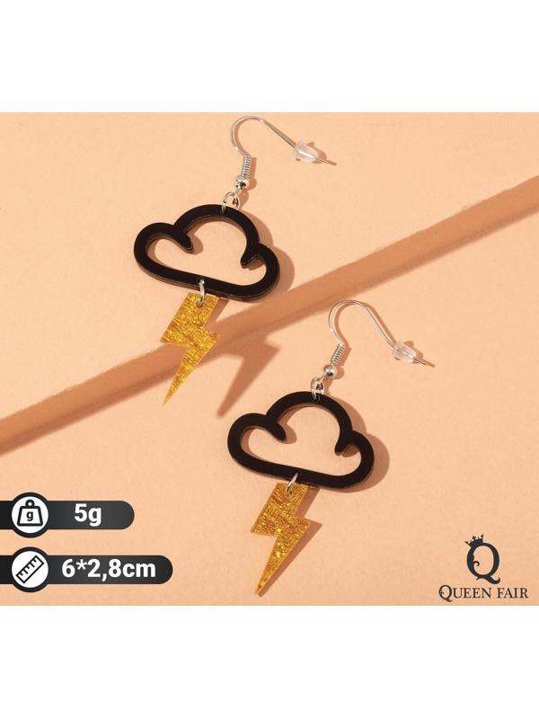 Серьги пластик 