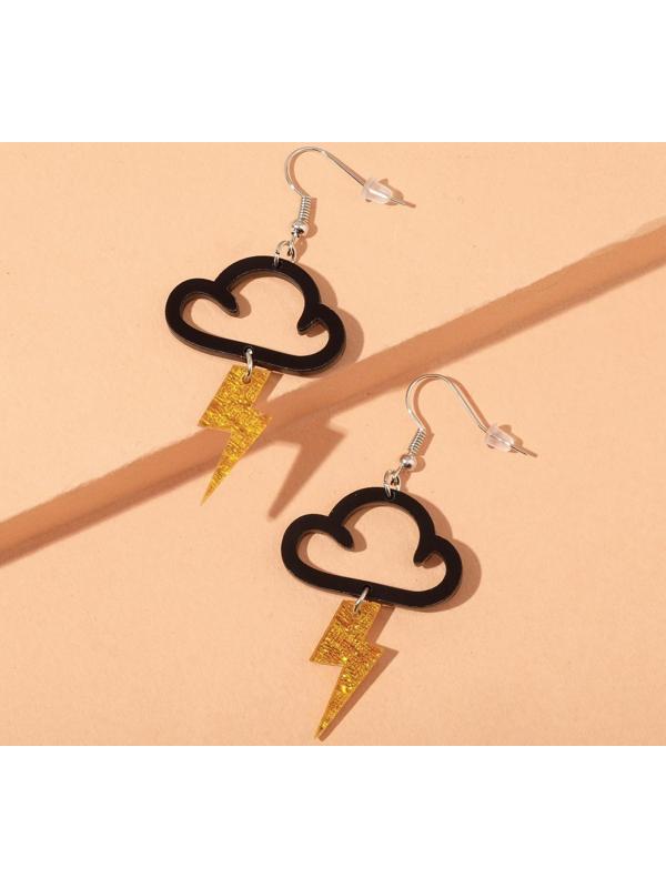 Серьги пластик 