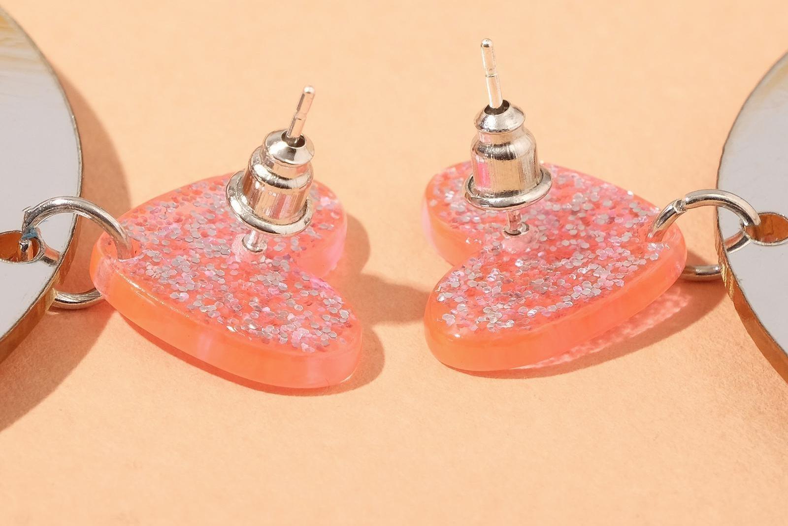 Серьги пластик 