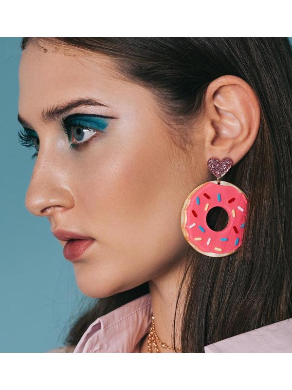 Серьги пластик 