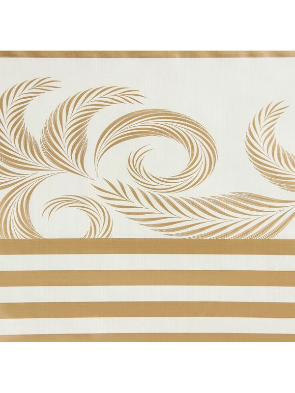 Клеёнка столовая на нетканой основе Доляна «Роза», ширина 137 см, рулон 20 м, цвет бежевый