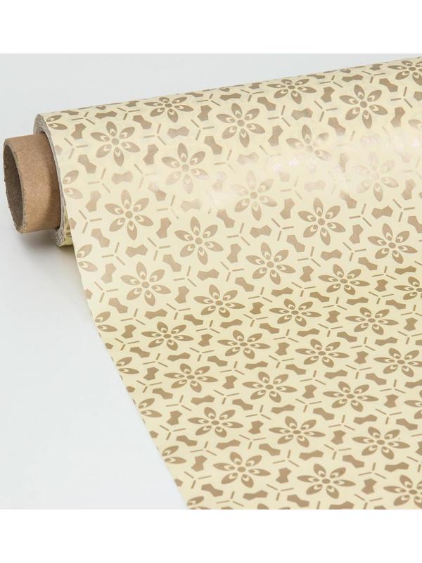 Клеёнка столовая на нетканой основе Доляна «Руби», ширина 137 см, рулон 20 м, цвет бежевый