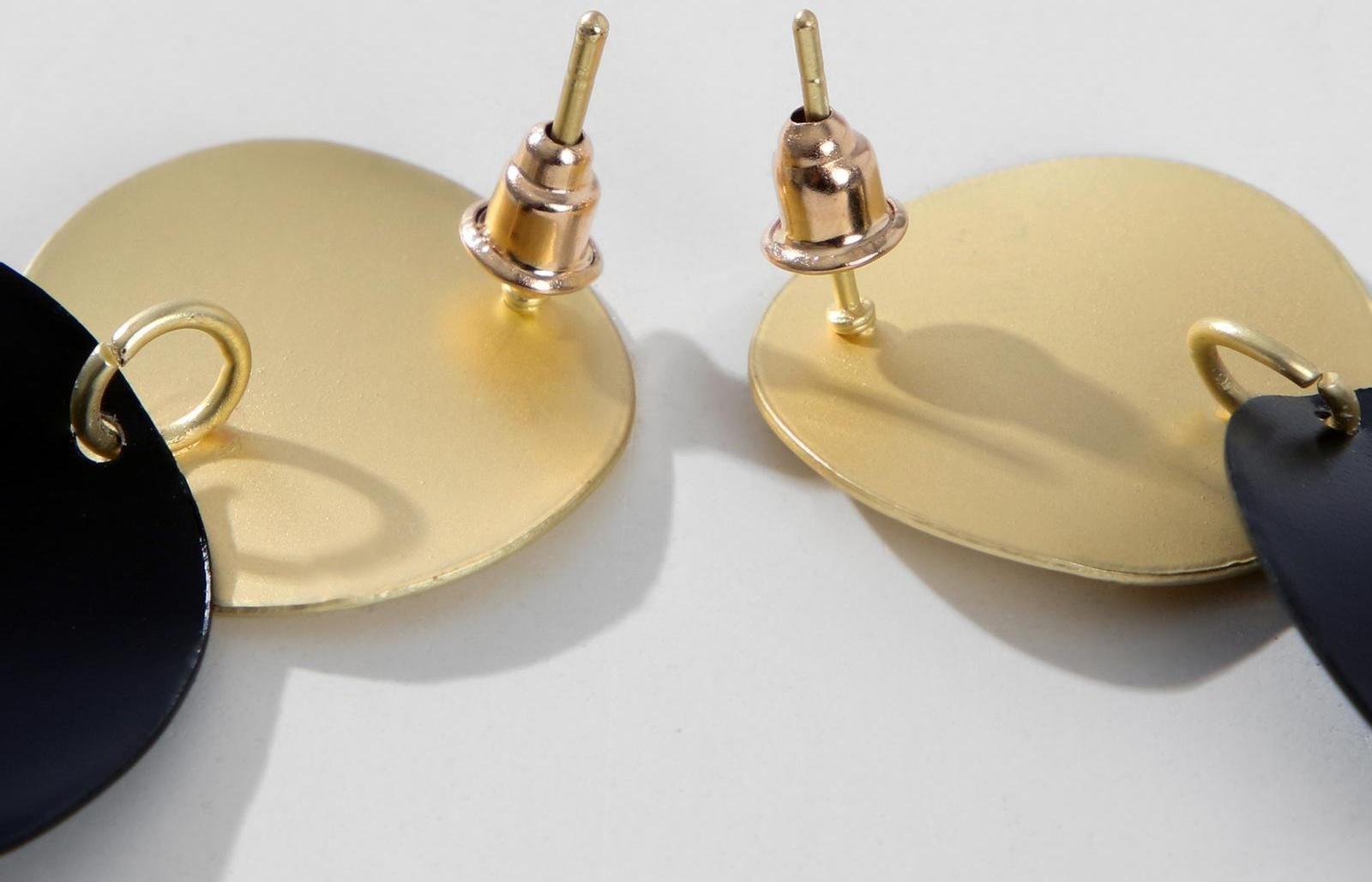 Серьги металл 