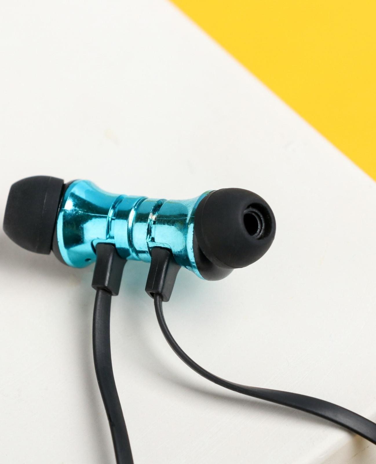 Беспроводные магнитные наушники с микрофоном 