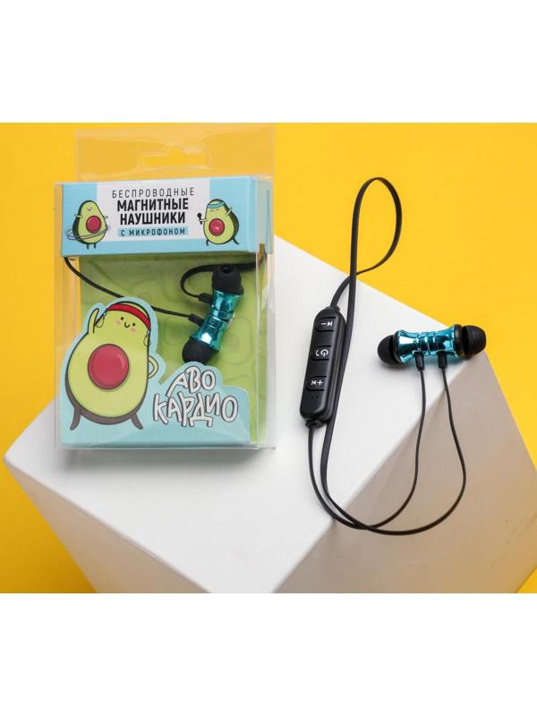 Беспроводные магнитные наушники с микрофоном 