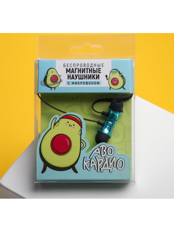 Беспроводные магнитные наушники с микрофоном 