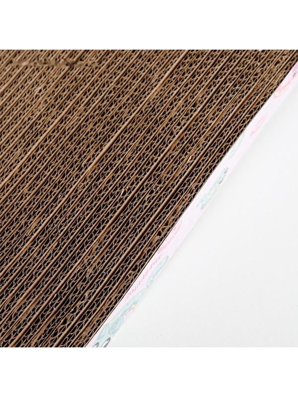 Когтеточка из картона с кошачьей мятой «Котопончик», волна, 22 х 45 см