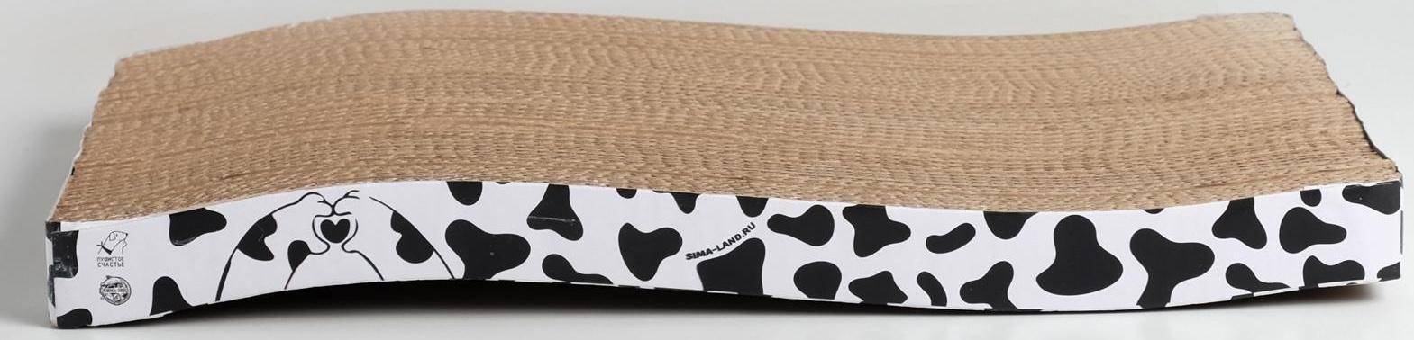 Когтеточка из картона с кошачьей мятой Moo-meow, волна, 22 х 45 см