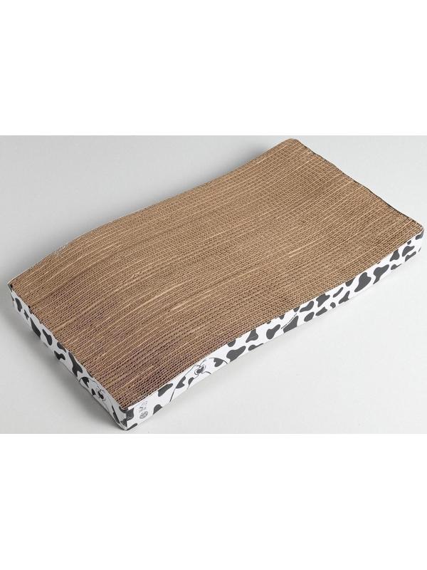 Когтеточка из картона с кошачьей мятой Moo-meow, волна, 22 х 45 см