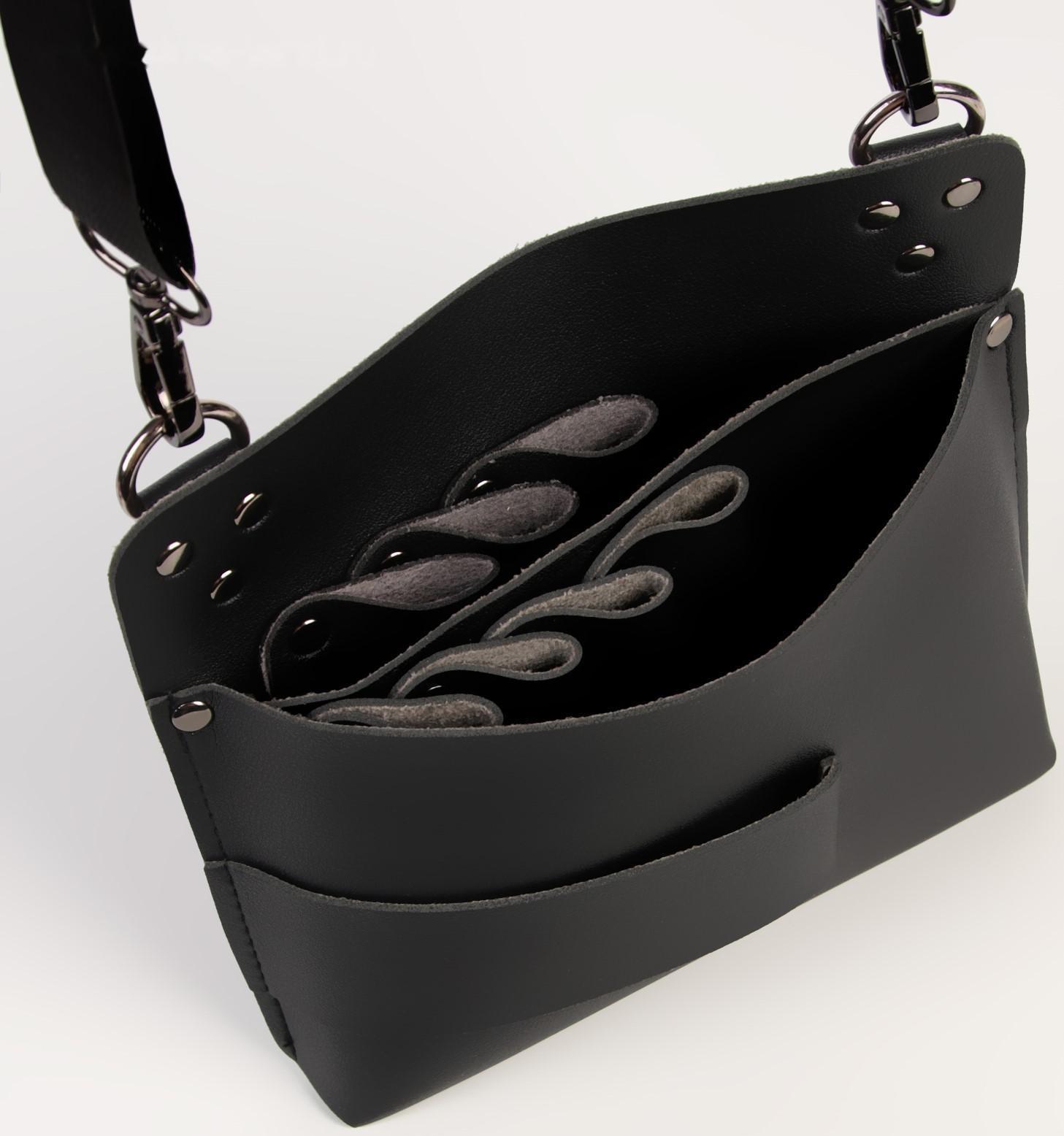 Сумка для мастера 19 × 18,5 см, длина ремня 105 см, цвет чёрный