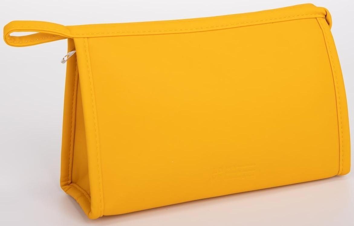 Косметичка на молнии, цвет жёлтый