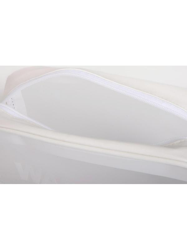 Косметичка на молнии, цвет белый