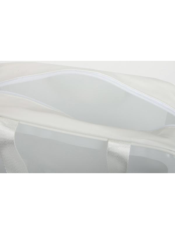 Косметичка на молнии, цвет белый