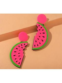 Серьги пластик 