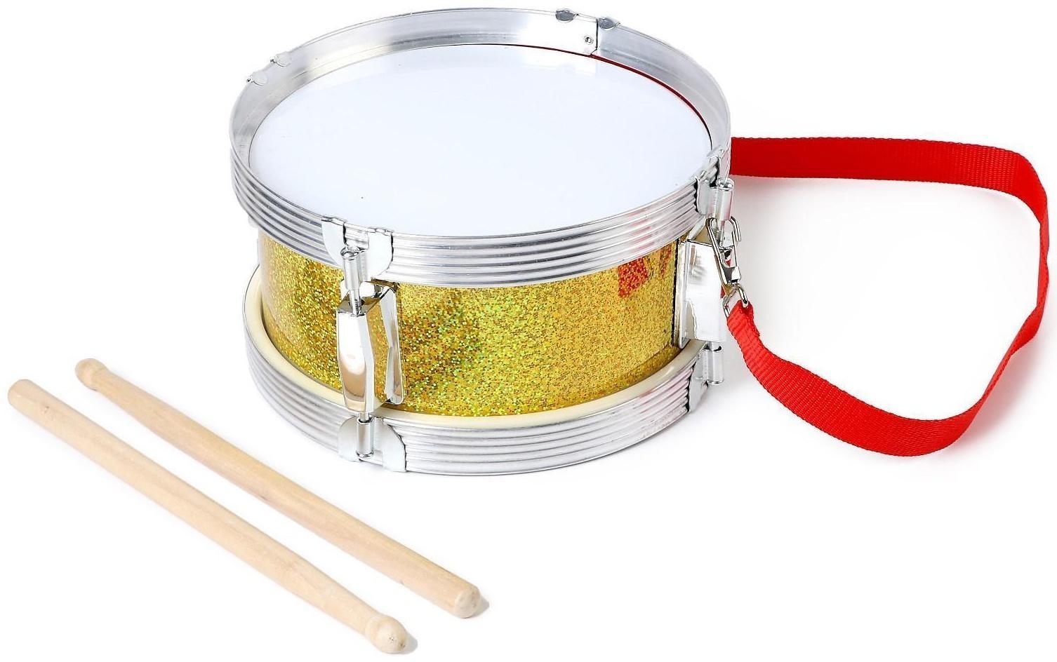 Барабан «Музыкант», с деревянными палочками