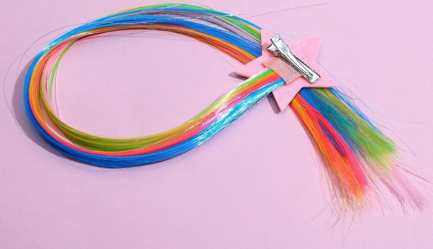 Цветная прядь для волос «Вжух, и я красотка»