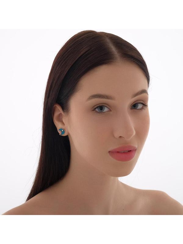 Серьги эмаль 