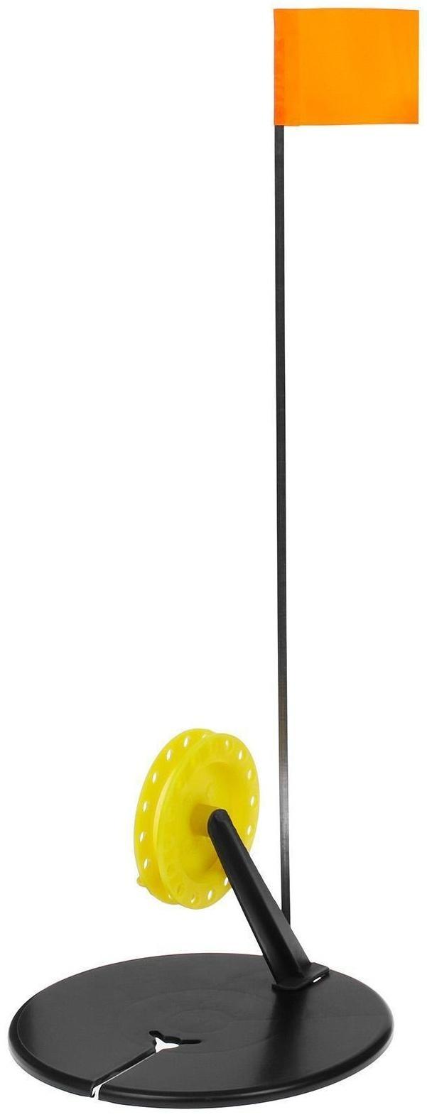 Жерлица с угловой стойкой, с катушкой d=65-90, цвет ассорти, в сумке 10 шт.