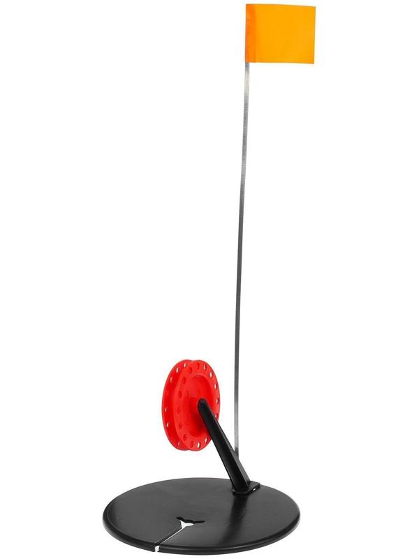 Жерлица с угловой стойкой, с катушкой d=65-90, цвет ассорти, в сумке 10 шт.