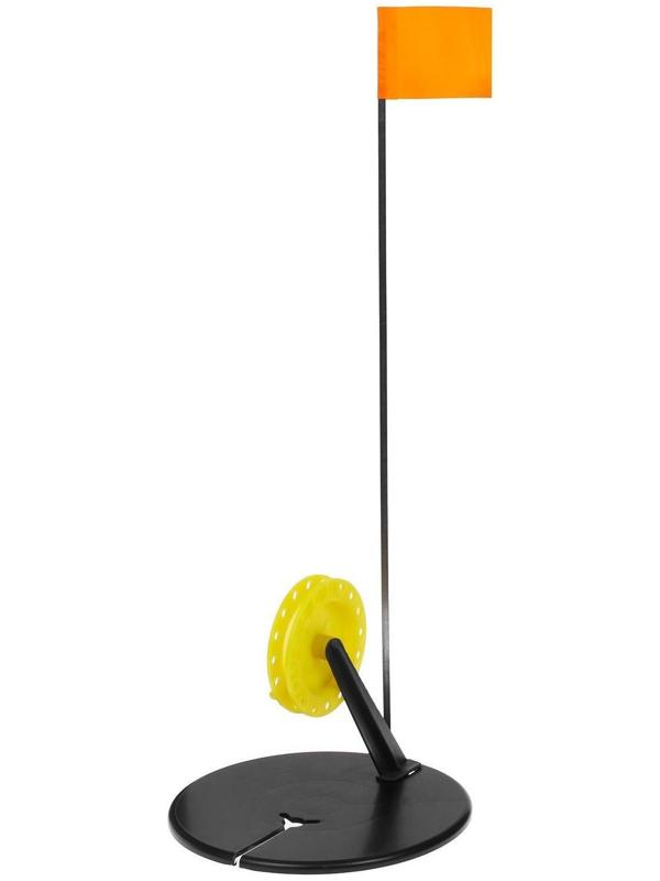 Жерлица с угловой стойкой, с катушкой d=65-90, цвет ассорти, в сумке 10 шт.