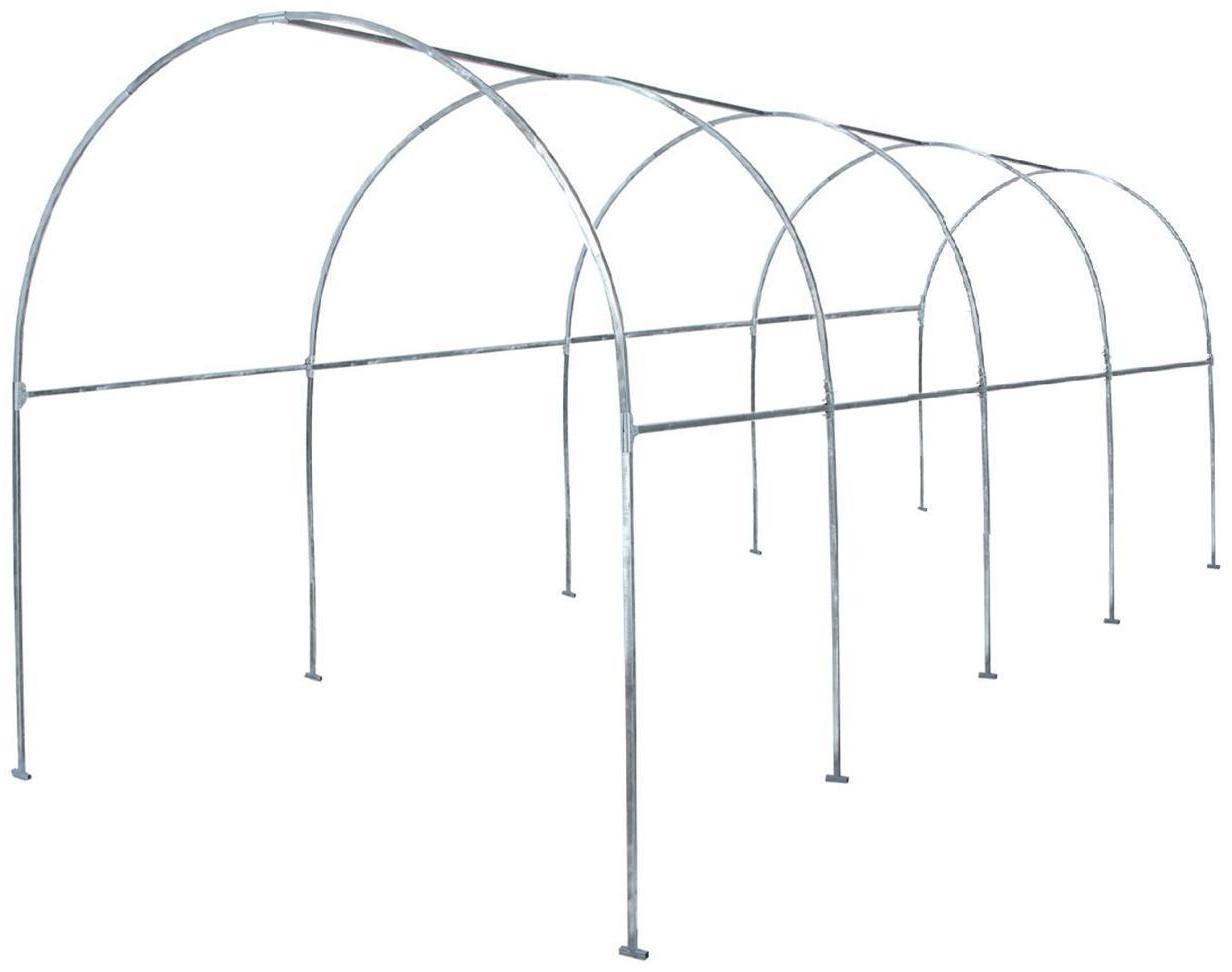 Теплица, 6 × 2 × 2 м, оцинкованный профиль, 20 × 20, спанбонд 80 г/м², «МегаЦинк»
