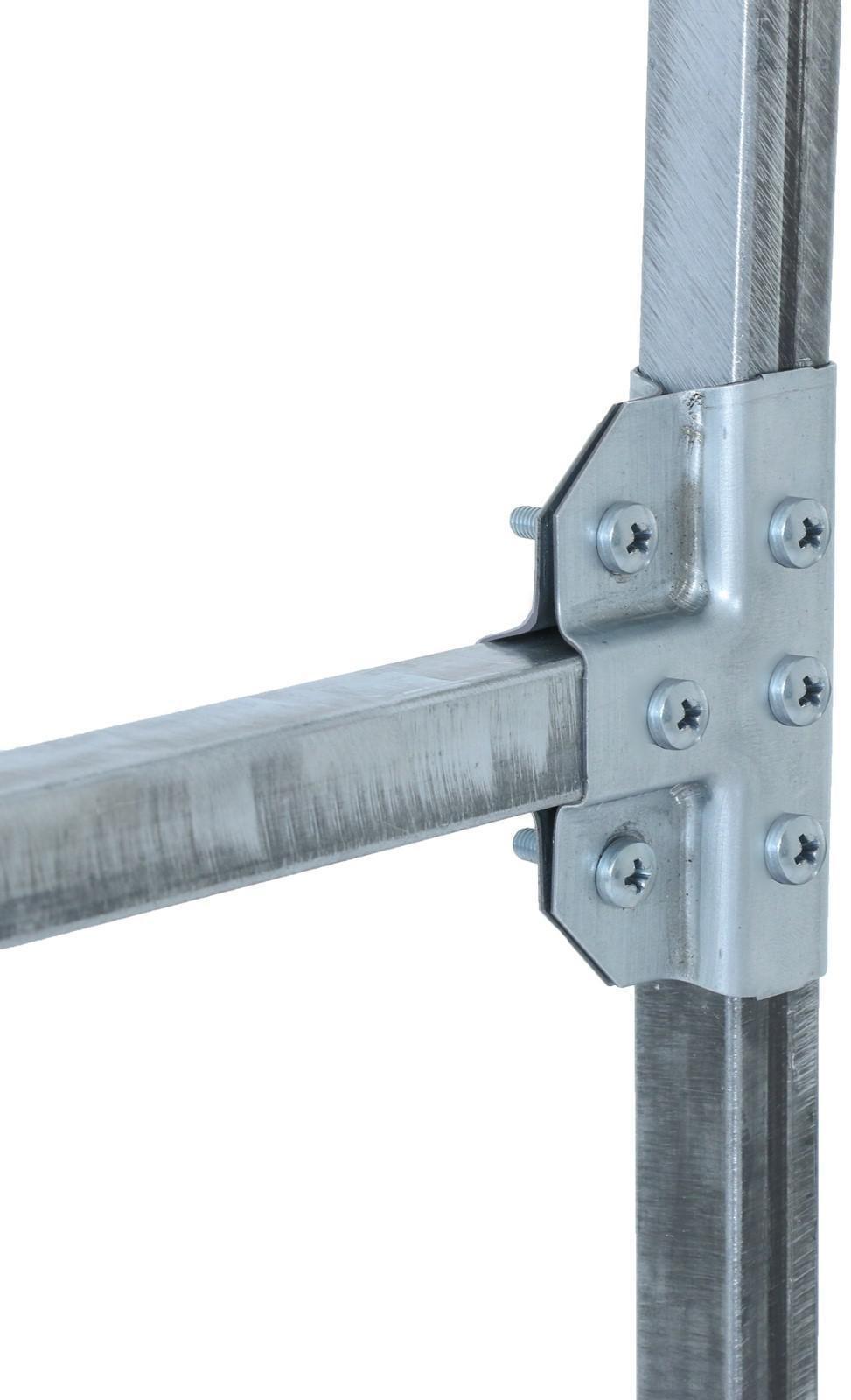 Теплица, 6 × 2 × 2 м, оцинкованный профиль, 20 × 20, спанбонд 80 г/м², «МегаЦинк»