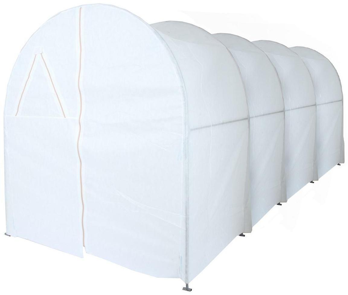 Теплица, 6 × 2 × 2 м, оцинкованный профиль, 20 × 20, спанбонд 80 г/м², «МегаЦинк»