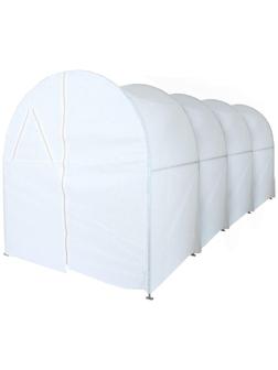 Теплица, 6 × 2 × 2 м, оцинкованный профиль, 20 × 20, спанбонд 80 г/м², «МегаЦинк»