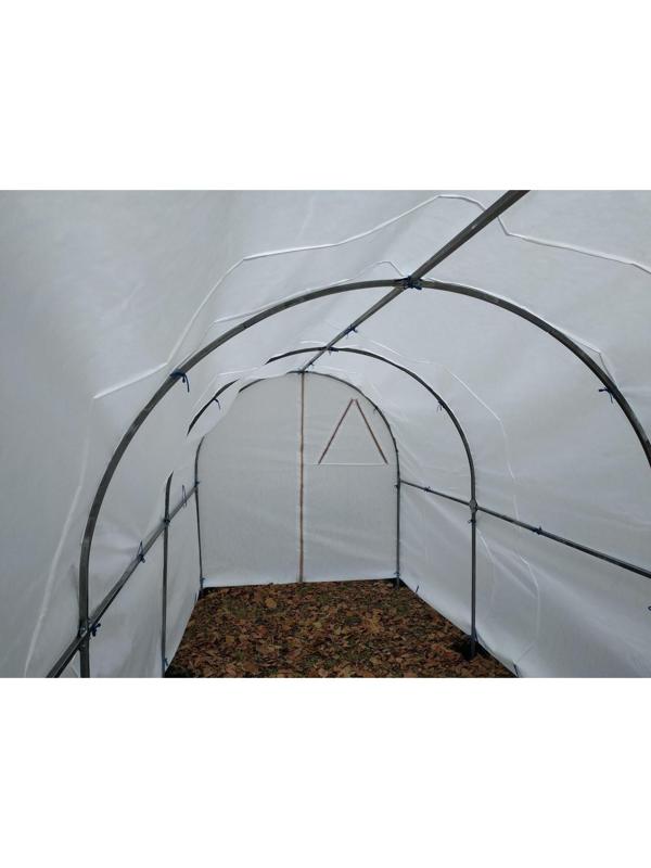 Теплица, 6 × 2 × 2 м, оцинкованный профиль, 20 × 20, спанбонд 80 г/м², «МегаЦинк»