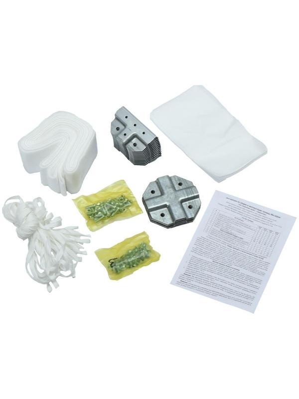 Теплица, 6 × 2 × 2 м, оцинкованный профиль, 20 × 20, спанбонд 80 г/м², «МегаЦинк»