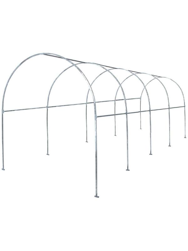 Теплица, 6 × 2 × 2 м, оцинкованный профиль, 20 × 20, спанбонд 80 г/м², «МегаЦинк»