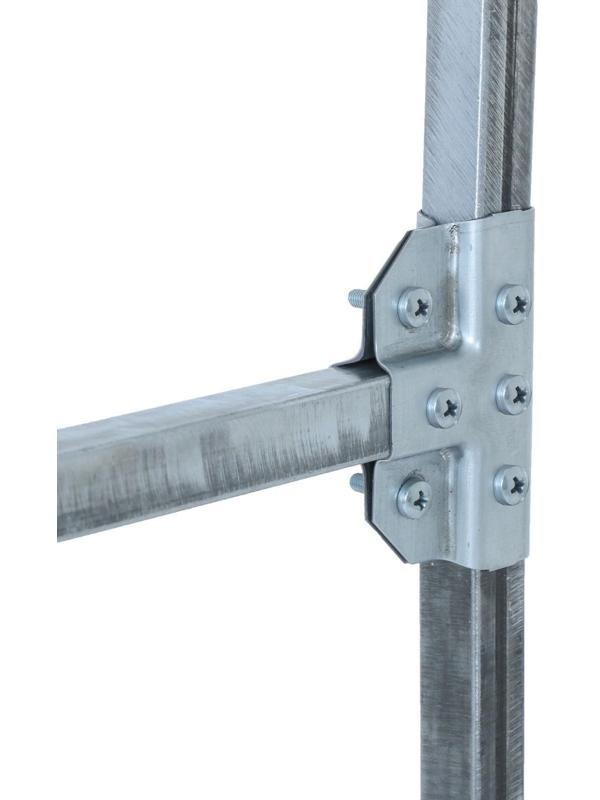 Теплица, 6 × 2 × 2 м, оцинкованный профиль, 20 × 20, спанбонд 80 г/м², «МегаЦинк»