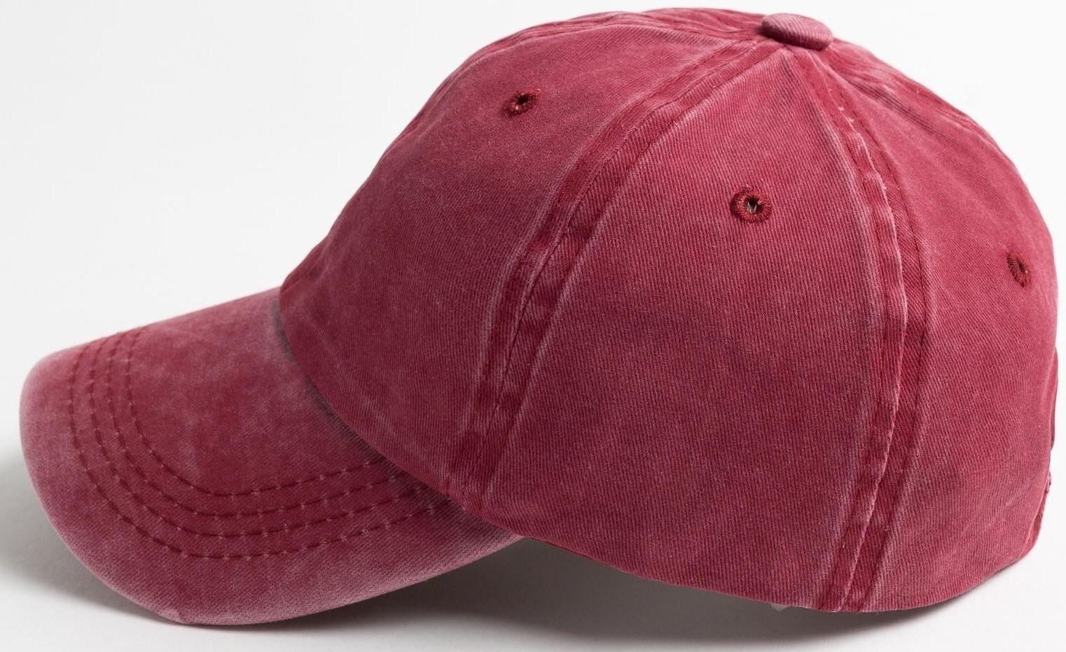 Бейсболка, цвет бордовый, размер 56-58